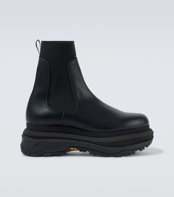  Sacai Sacai Leather Chelsea Boots 