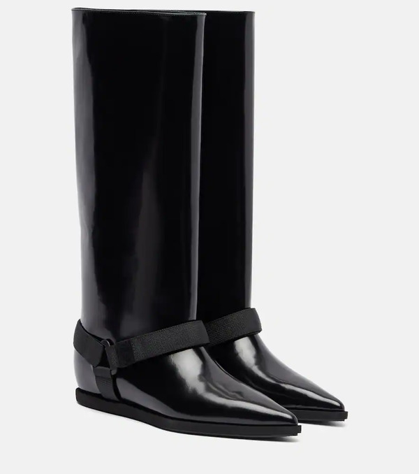  Sacai Sacai Leather Knee-high Boots 