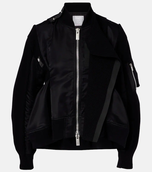  Sacai Sacai Paneled Blouson Jacket 