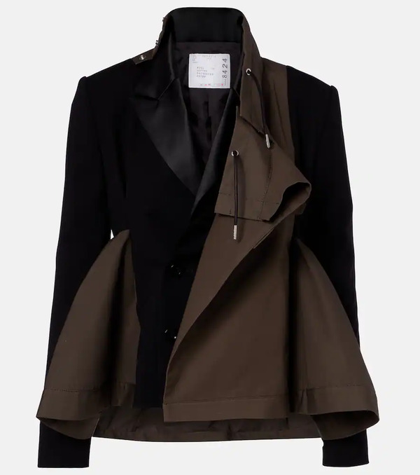  Sacai Sacai Paneled Blouson Jacket 
