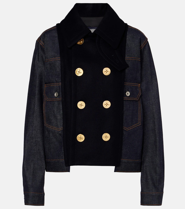  Sacai Sacai Paneled Denim Jacket 