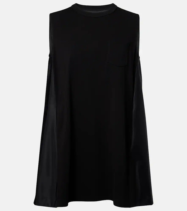  Sacai Sacai Paneled Minidress 