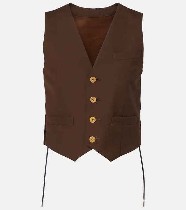  Sacai Sacai Paneled Vest 