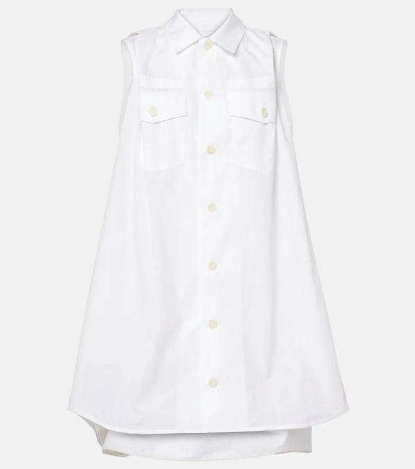  Sacai Sacai Poplin Minidress 