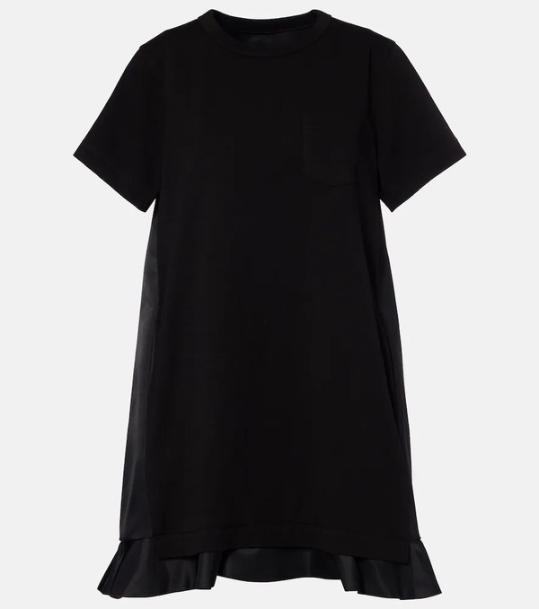  Sacai Sacai Ruffled Cotton Minidress 