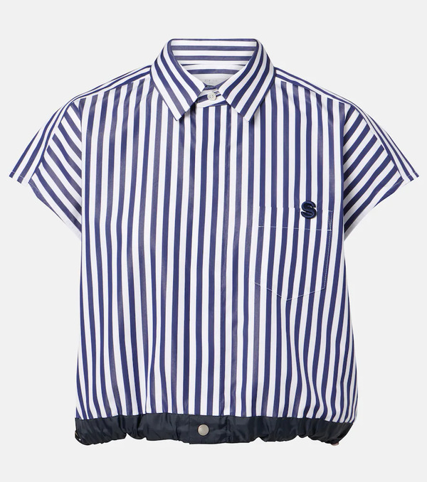  Sacai Sacai Striped Poplin Shirt 