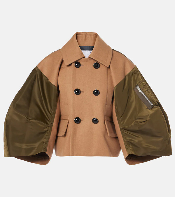  Sacai Sacai Wool And Twill Jacket 