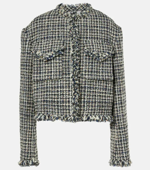  Sacai Sacai Wool-blend Tweed Jacket 