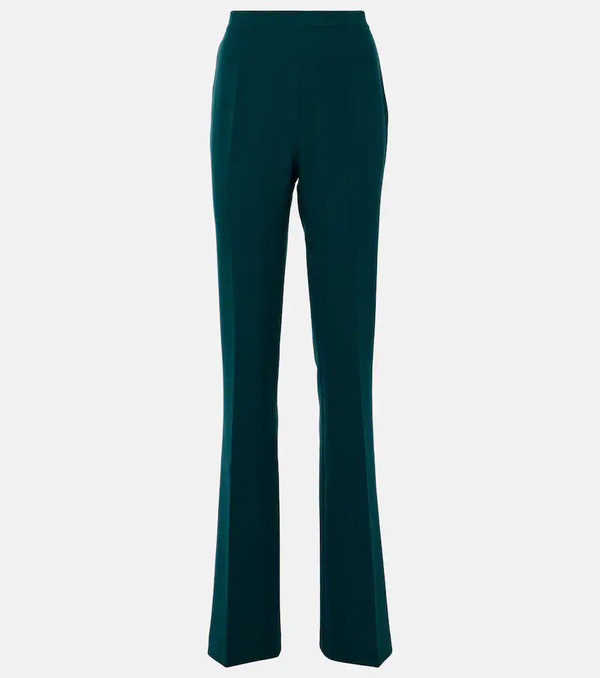  Safiyaa Safiyaa Alexa High-rise Crepe Flared Pants 