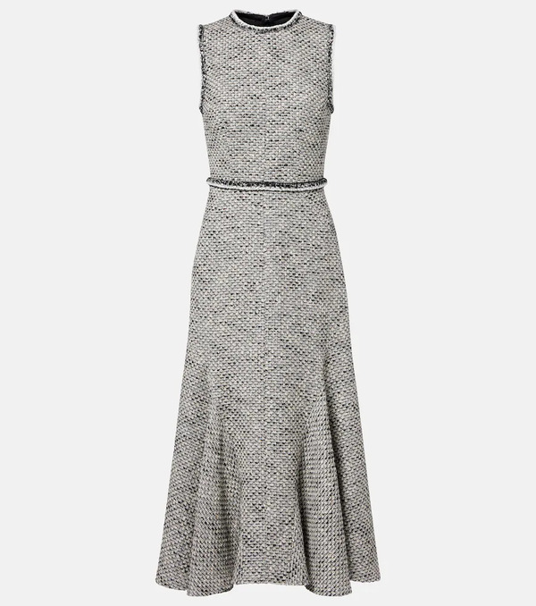  Safiyaa Safiyaa Andrea Tweed Midi Dress 