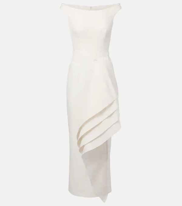  Safiyaa Safiyaa Bree Draped Midi Dress 