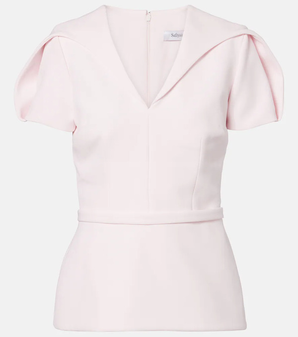  Safiyaa Safiyaa Leighton Crepe Top 