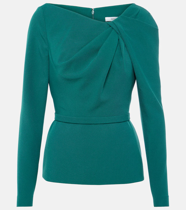  Safiyaa Safiyaa Manya Gathered Crepe Top 