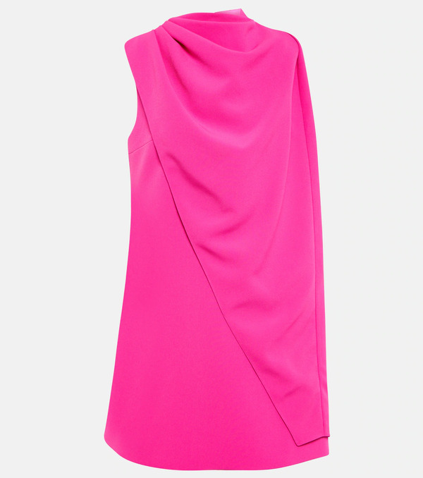  Safiyaa Safiyaa Margareta Asymmetrical Cape Minidress 