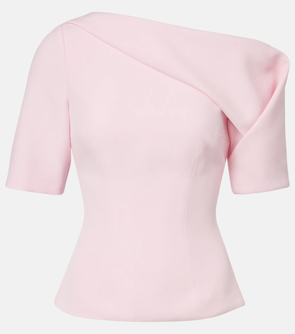  Safiyaa Safiyaa Marley Draped Crepe Top 