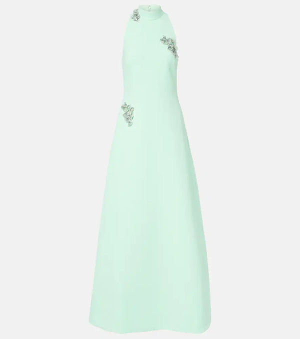  Safiyaa Safiyaa Priscilla Embellished Crepe Gown 