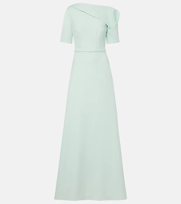 Safiyaa Safiyaa Stephanie Draped Crepe Gown 