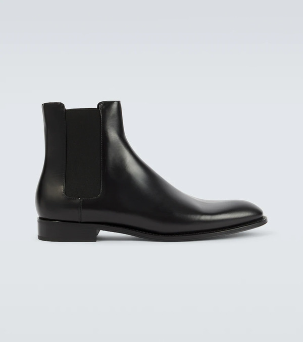  Saint Laurent Saint Laurent Adrien Leather Chelsea Boots 