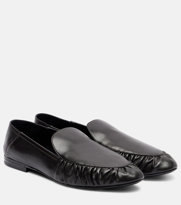  Saint Laurent Saint Laurent Alain Leather Loafers 