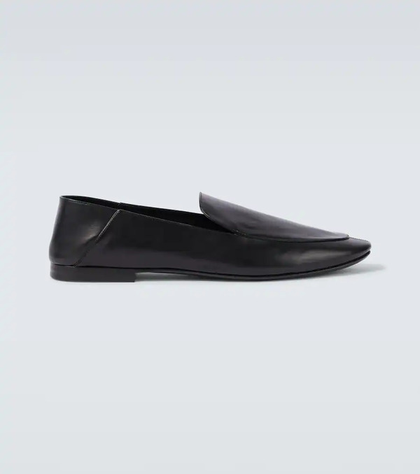  Saint Laurent Saint Laurent Alain Leather Slippers 