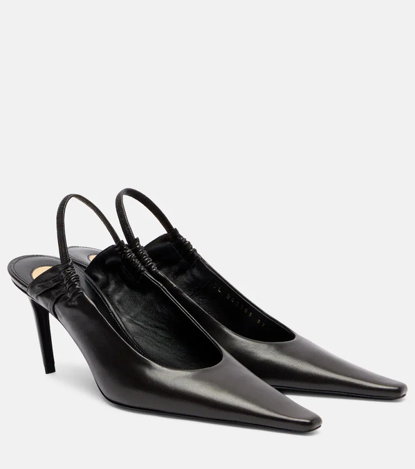 Saint Laurent Saint Laurent Anne-marie 75 Leather Slingback Pumps 