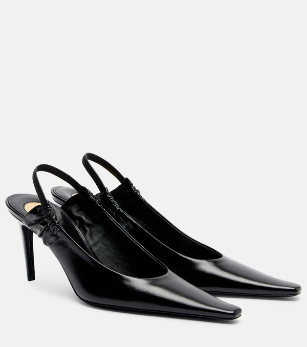  Saint Laurent Saint Laurent Anne-marie Leather Slingback Pumps 