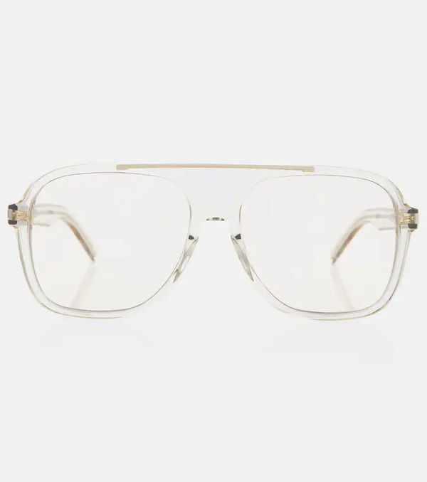  Saint Laurent Saint Laurent Aviator Acetate Sunglasses 
