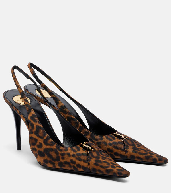  Saint Laurent Saint Laurent Babylone Breteuil Slingback Pumps 