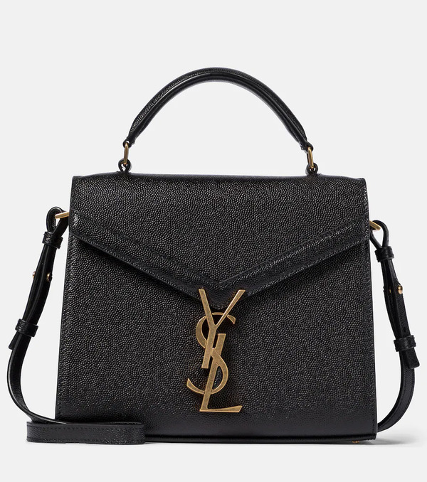  Saint Laurent Saint Laurent Cassandra Mini Leather Shoulder Bag 