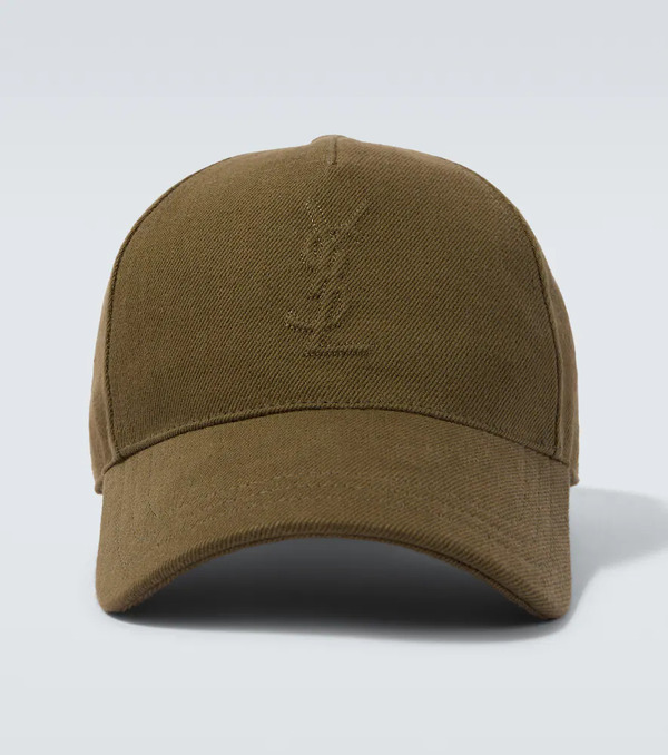  Saint Laurent Saint Laurent Cassandre Denim Baseball Cap 