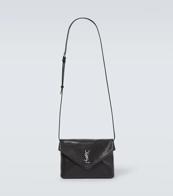  Saint Laurent Saint Laurent Cassandre Envelope Leather Messenger Bag 