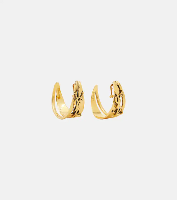  Saint Laurent Saint Laurent Cassandre Large Clip-on Earrings 