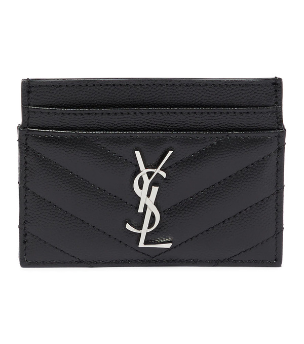  Saint Laurent Saint Laurent Cassandre Leather Card Holder 
