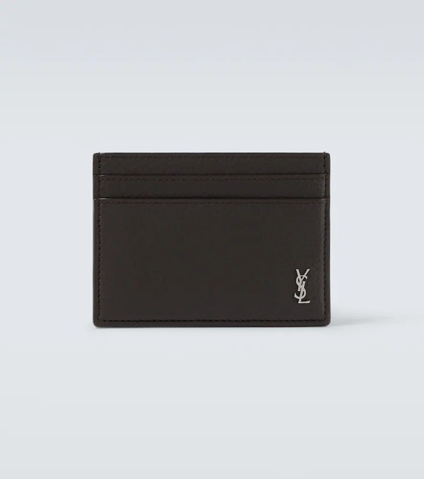  Saint Laurent Saint Laurent Cassandre Leather Card Holder 