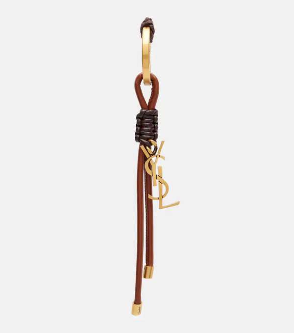  Saint Laurent Saint Laurent Cassandre Leather Keyring 