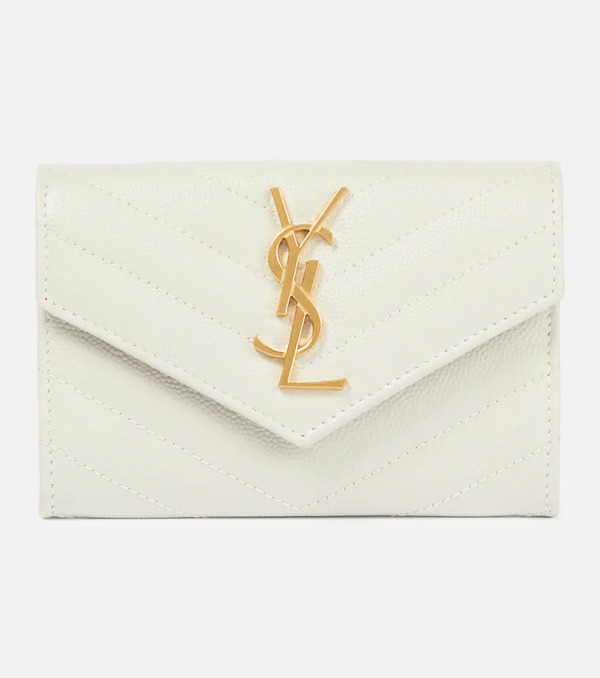  Saint Laurent Saint Laurent Cassandre Leather Wallet 