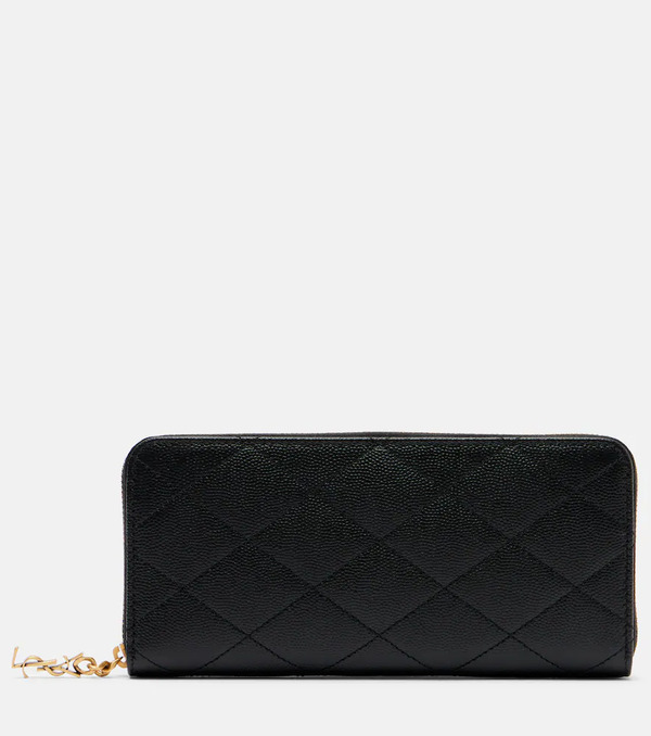  Saint Laurent Saint Laurent Cassandre Leather Wallet 