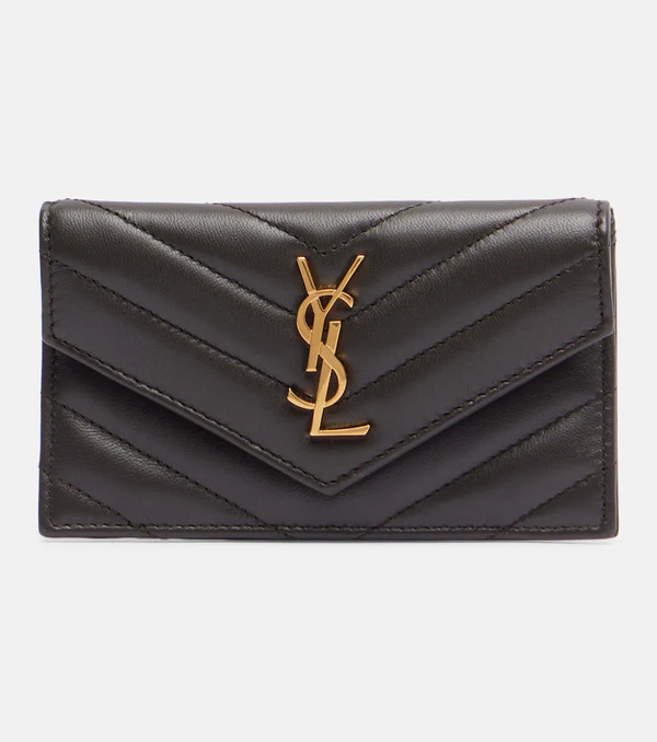  Saint Laurent Saint Laurent Cassandre Matelasse Leather Card Case 