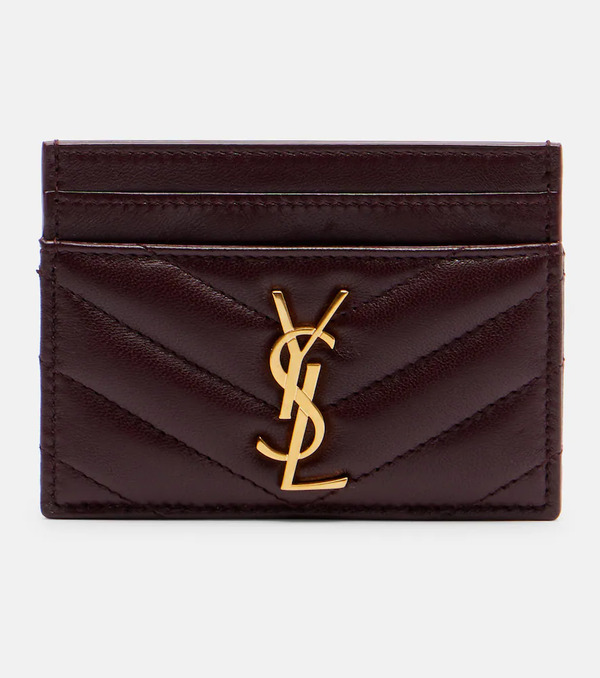  Saint Laurent Saint Laurent Cassandre Matelasse Leather Card Holder 