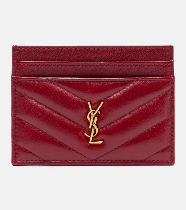  Saint Laurent Saint Laurent Cassandre Matelasse Leather Card Holder 