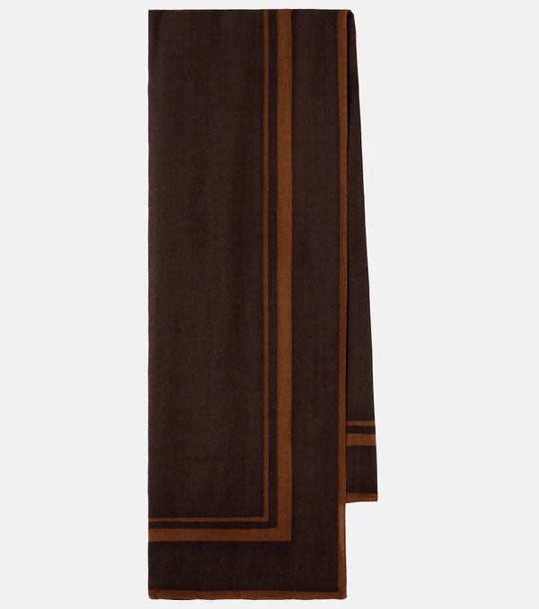  Saint Laurent Saint Laurent Cassandre Printed Wool Twill Scarf 