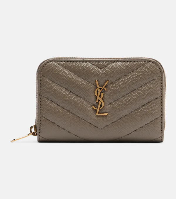  Saint Laurent Saint Laurent Cassandre Quilted Leather Card Case 