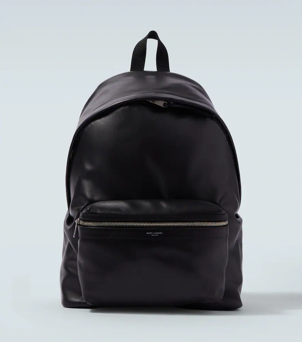  Saint Laurent Saint Laurent City Leather Backpack 