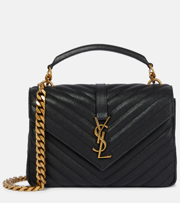  Saint Laurent Saint Laurent College Medium Leather Shoulder Bag 