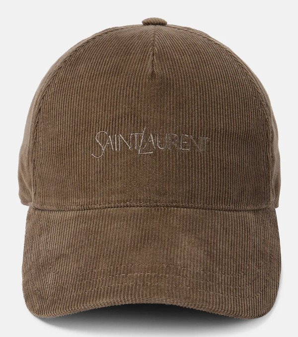  Saint Laurent Saint Laurent Corduroy Baseball Cap 