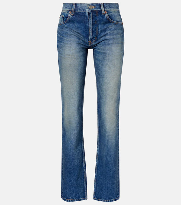  Saint Laurent Saint Laurent Faded Straight Jeans 