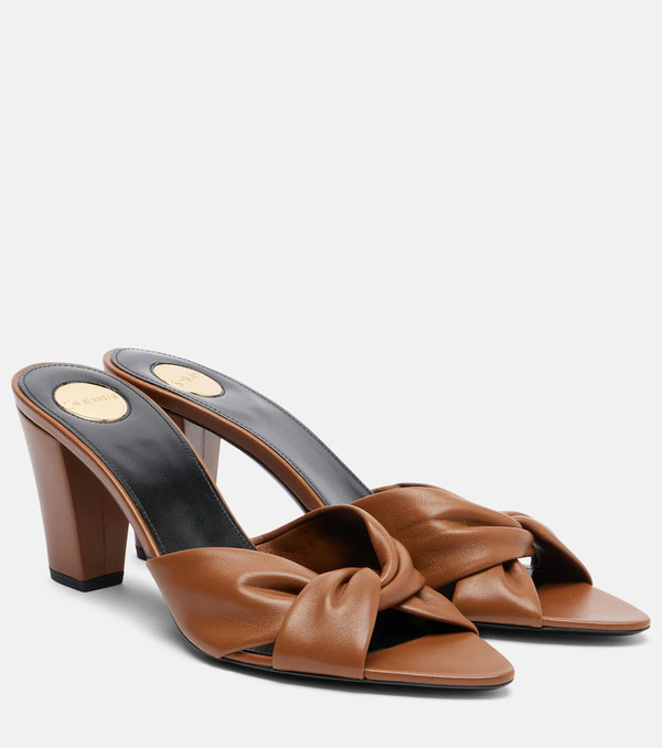  Saint Laurent Saint Laurent Franciane 75 Leather Mules 