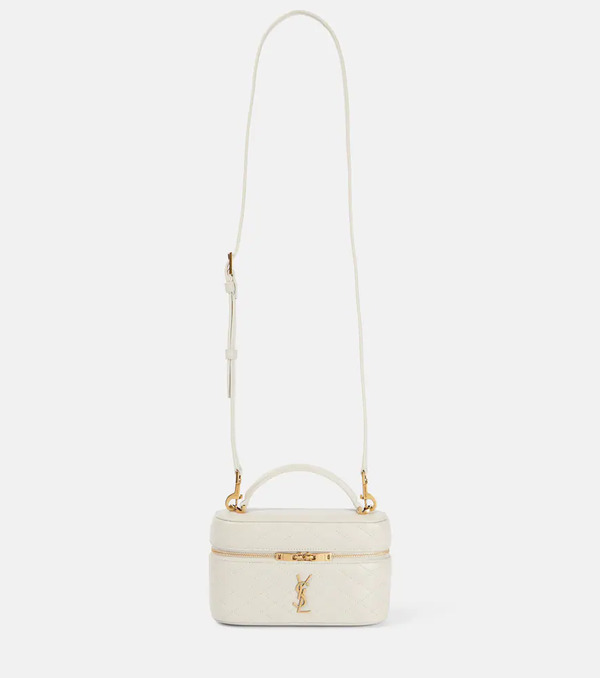  Saint Laurent Saint Laurent Gaby Mini Quilted Leather Vanity Bag 