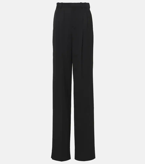  Saint Laurent Saint Laurent High-rise Wool Wide-leg Pants 