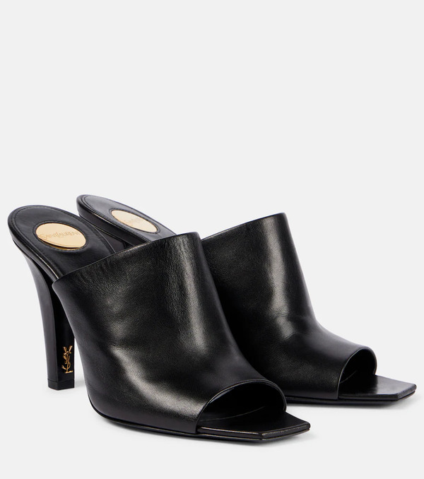 Saint Laurent Saint Laurent Jill 95 Leather Mules 